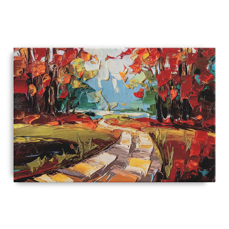 Durham Autumn Colors Front - Canvas Wall Art