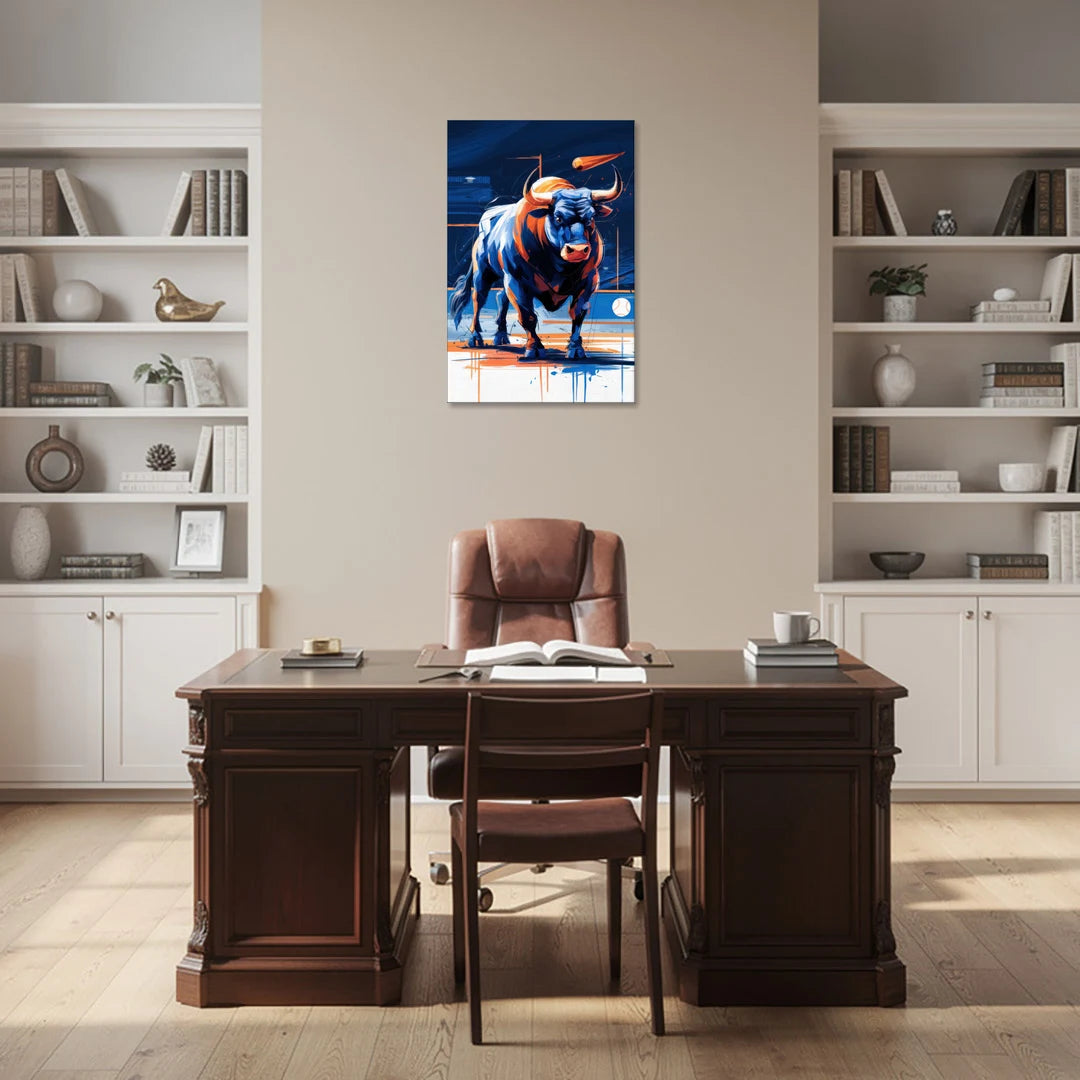 Durham Bulls Baseball Tribute - Canvas Wall Art - Office - 24x36