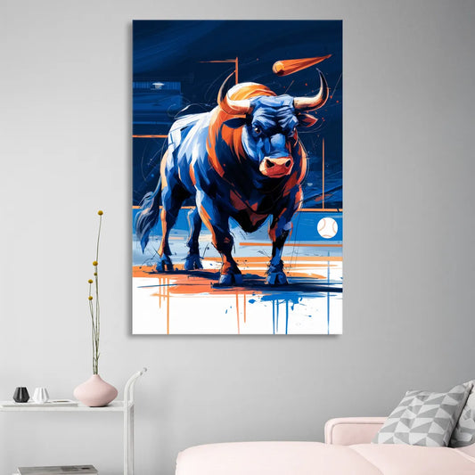 Durham Bulls Baseball Tribute Living Room - Canvas Wall Art