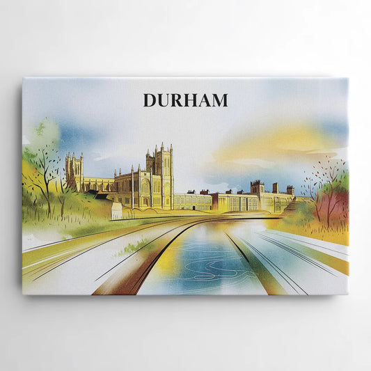 Durham Cultural Landmarks - Canvas Wall Art