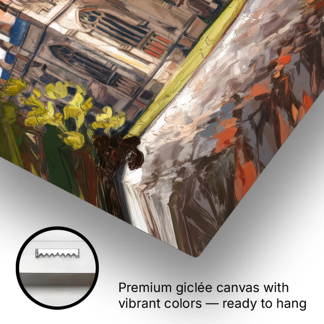 Durham Historic Architecture - Canvas Wall Art - Gallery Wrap Corner