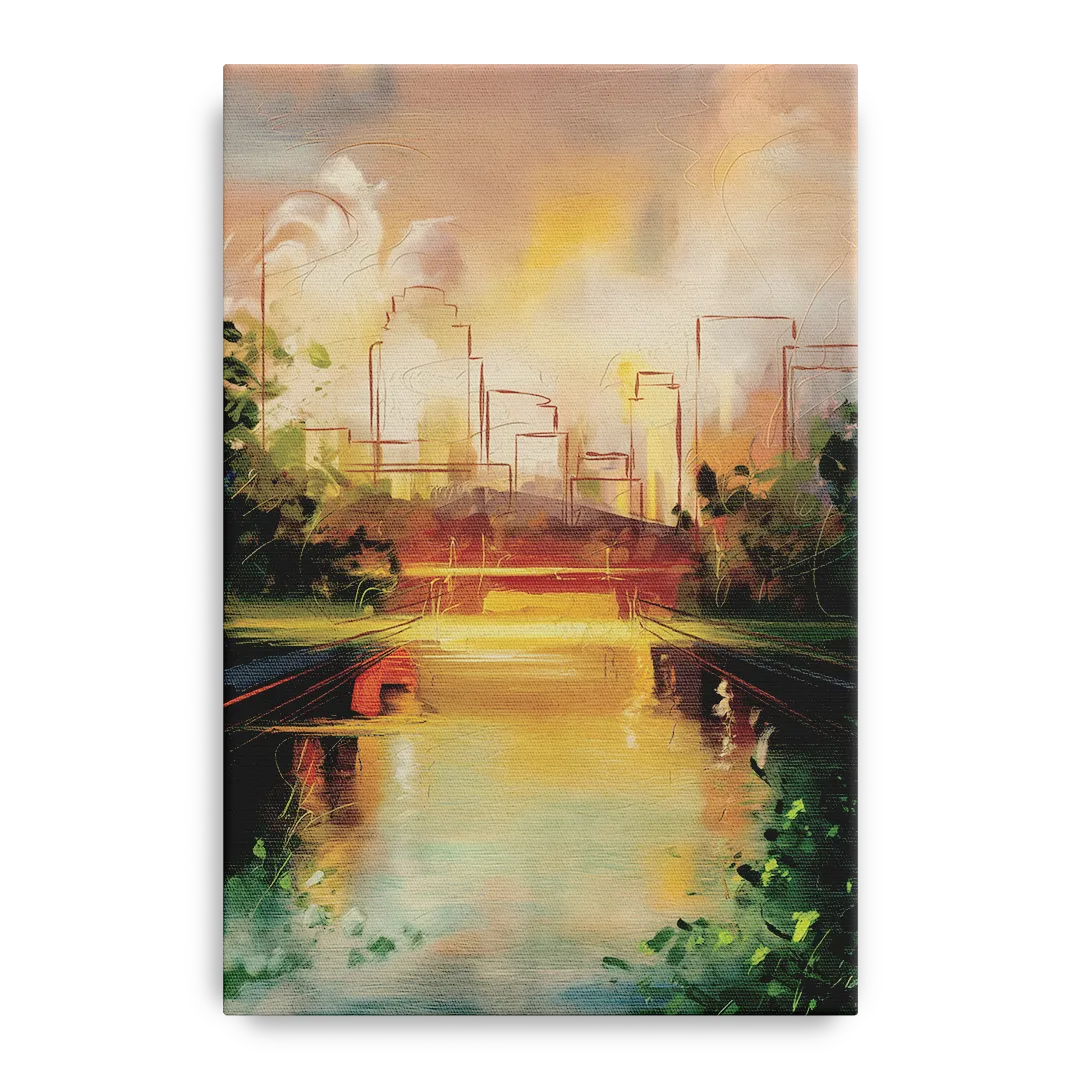 Durham Riverwalk Serenity Front - Canvas Wall Art