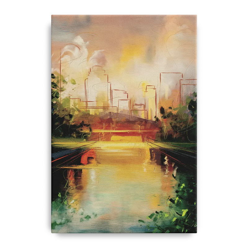 Durham Riverwalk Serenity Front - Canvas Wall Art