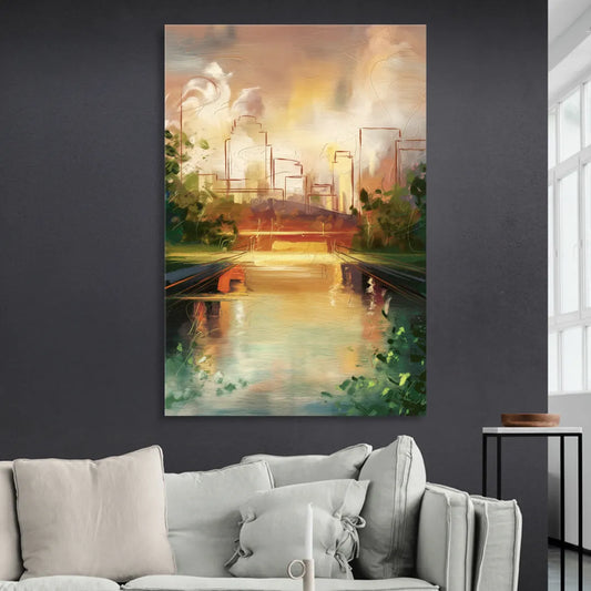 Durham Riverwalk Serenity Living Room - Canvas Wall Art