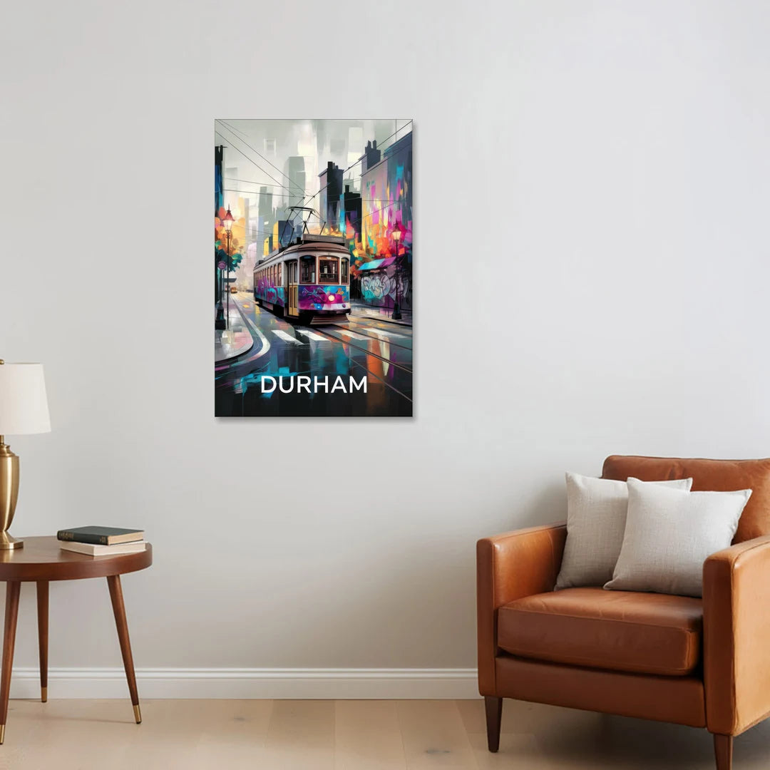 Durham Street Art Vibes - Canvas Wall Art - Sofa - 24x36