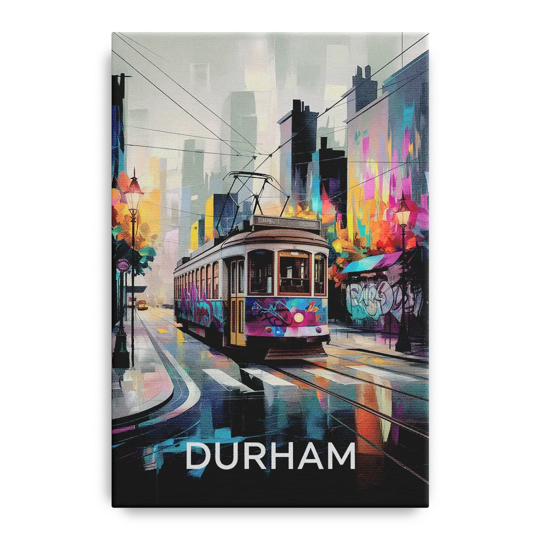 Durham Street Art Vibes Front - Canvas Wall Art