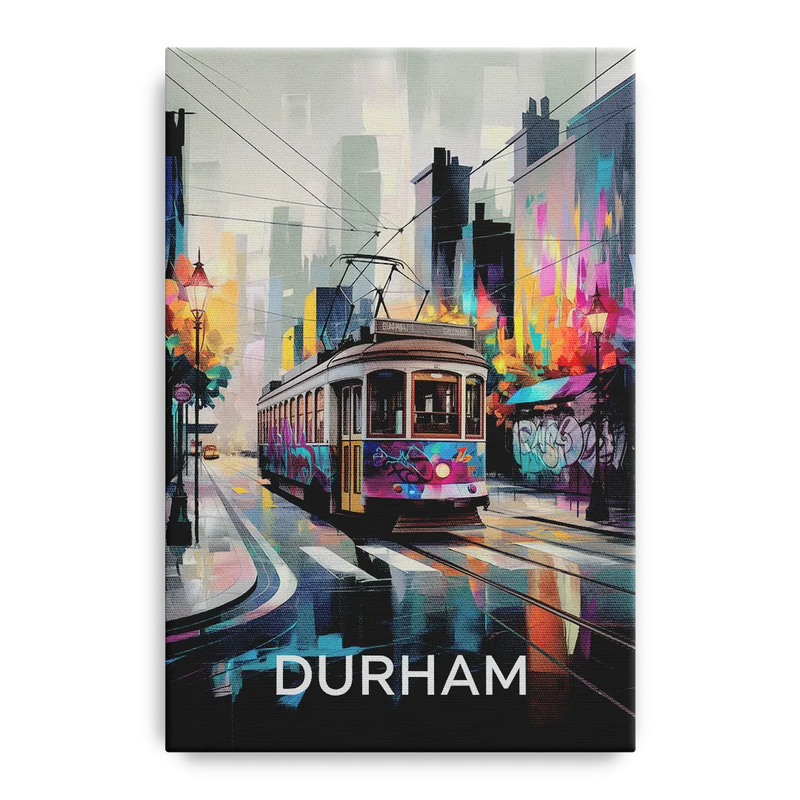 Durham Street Art Vibes Front - Canvas Wall Art