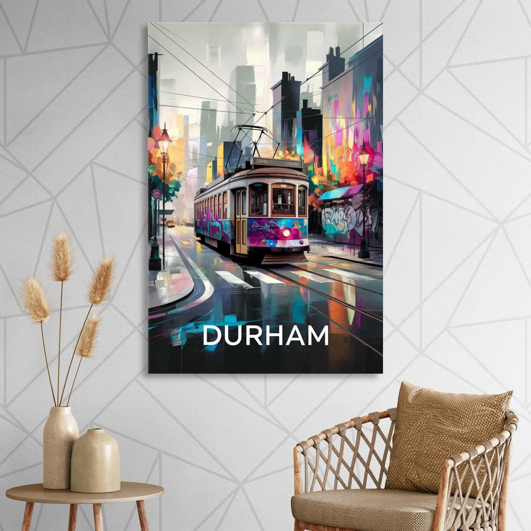 Durham Street Art Vibes Sitting Room - Canvas Wall Art