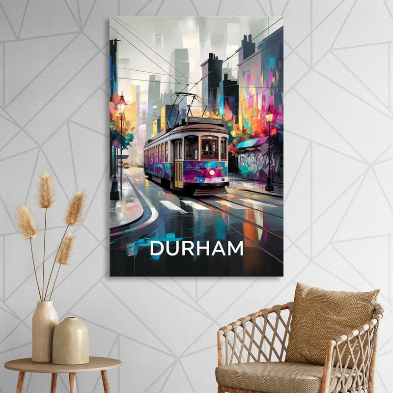 Durham Street Art Vibes Sitting Room - Canvas Wall Art
