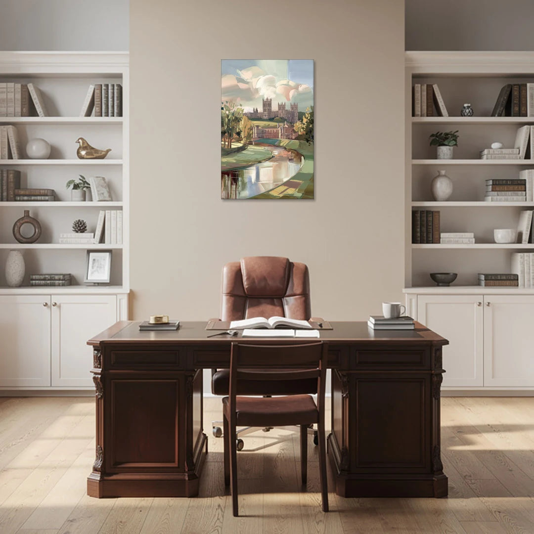 Durham University Aesthetic - Canvas Wall Art - Office - 24x36