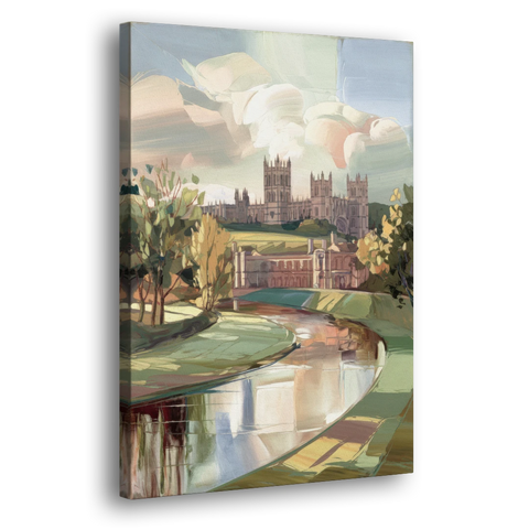 Durham University Aesthetic - Canvas Wall Art - Side