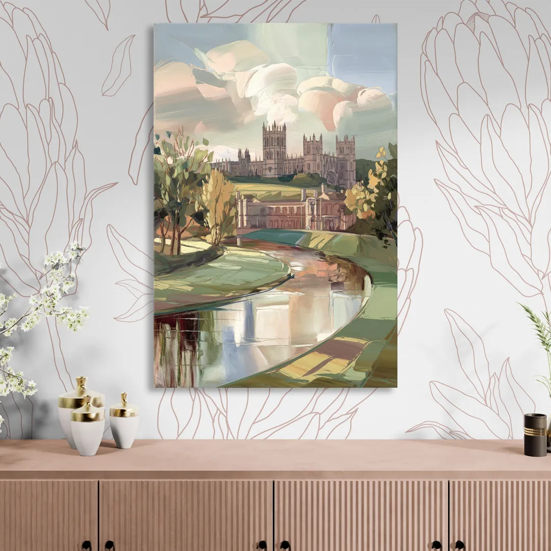 Durham University Aesthetic Sitting Room - Canvas Wall Art