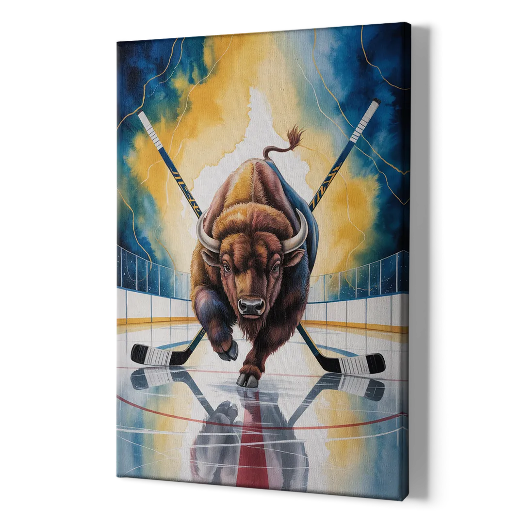 Dynamic Buffalo Sabres Action - Canvas Print Art Sides