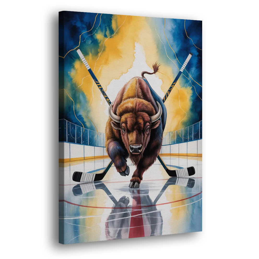 Dynamic Buffalo Sabres Action Side - Canvas Wall Art