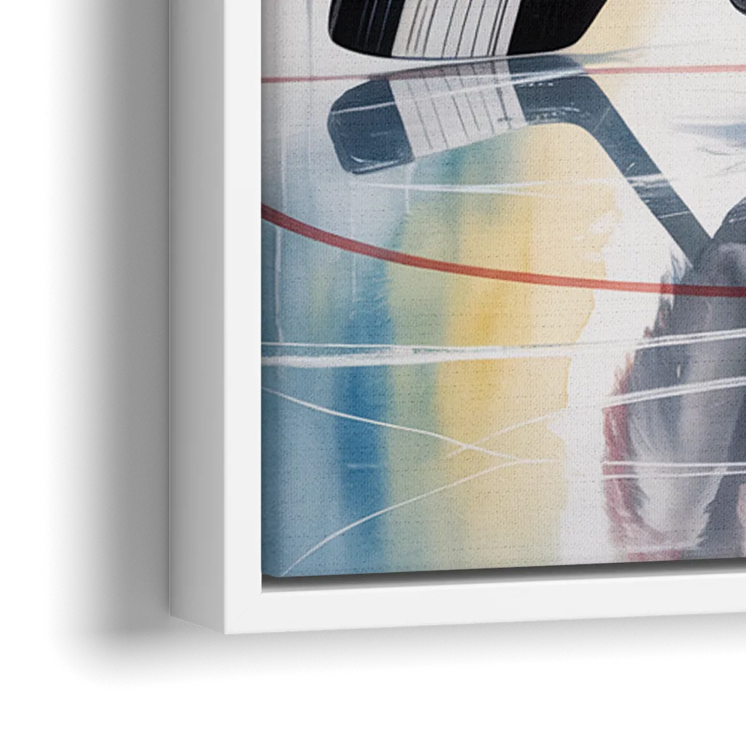 Dynamic Buffalo Sabres Action - Close-Up White Frame Canvas