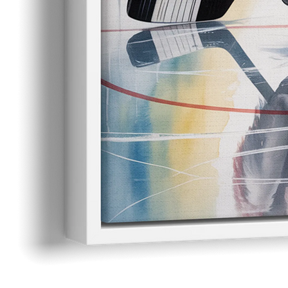 Dynamic Buffalo Sabres Action - Close-Up White Frame Canvas