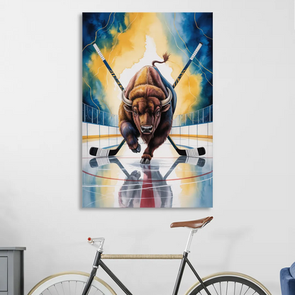 Dynamic Buffalo Sabres Action Living Room - Canvas Wall Art