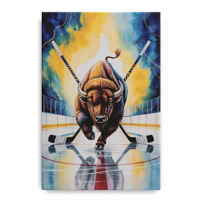 Dynamic Buffalo Sabres Action Front - Canvas Wall Art