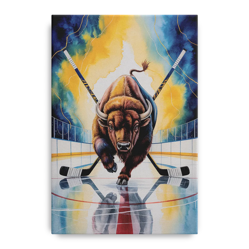 Dynamic Buffalo Sabres Action Front - Canvas Wall Art