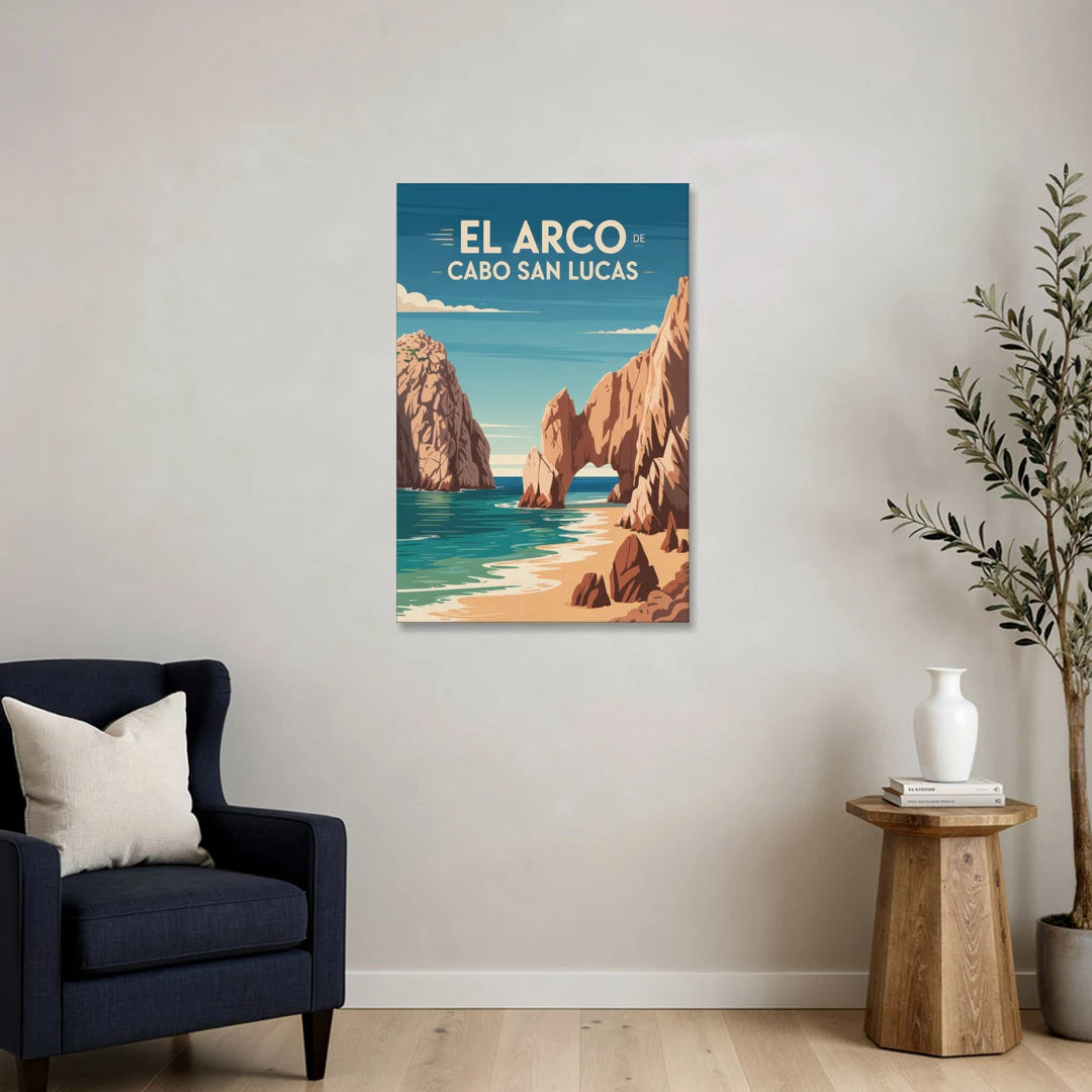 El Arco de Cabo San Lucas - Canvas Wall Art - Sofa - 24x36