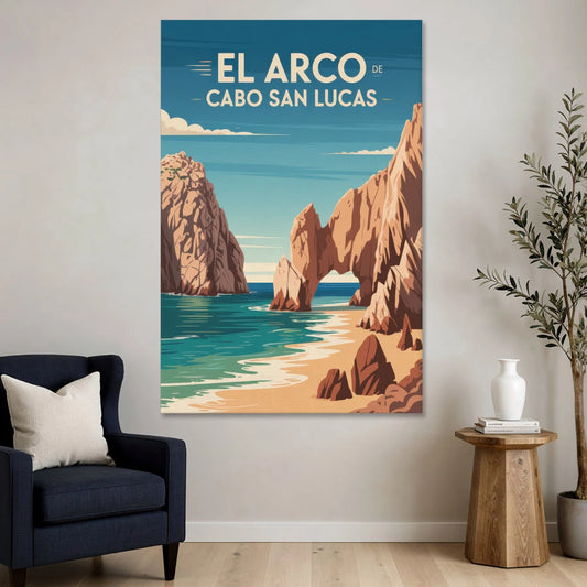 El Arco de Cabo San Lucas - Canvas Wall Art - Sofa - 40x60