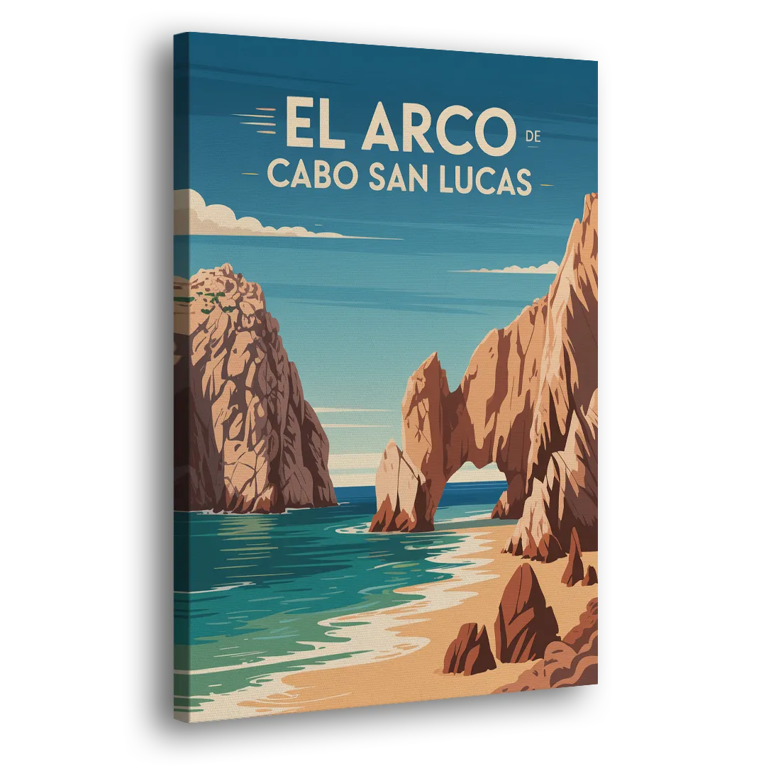 El Arco de Cabo San Lucas Side - Canvas Wall Art
