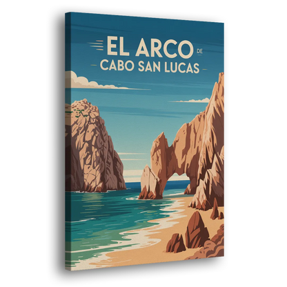 El Arco de Cabo San Lucas Side - Canvas Wall Art