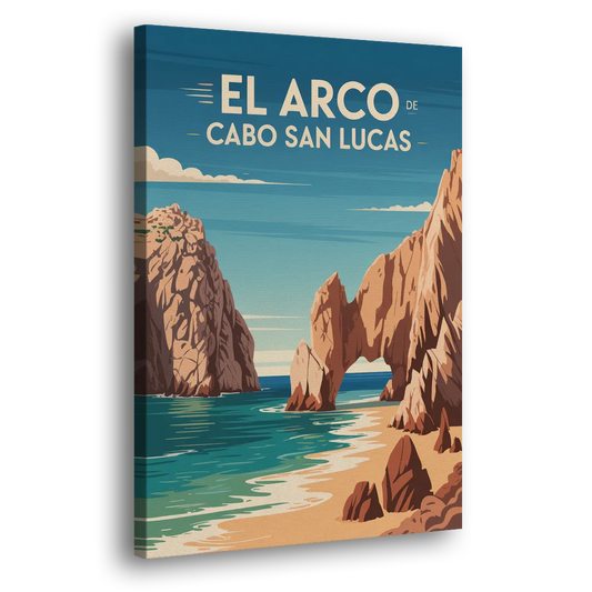 El Arco de Cabo San Lucas Side - Canvas Wall Art