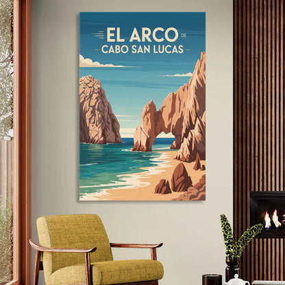 El Arco de Cabo San Lucas Living Room - Canvas Wall Art