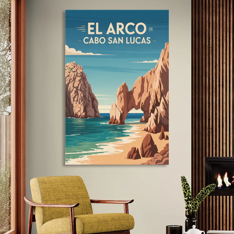 El Arco de Cabo San Lucas Living Room - Canvas Wall Art
