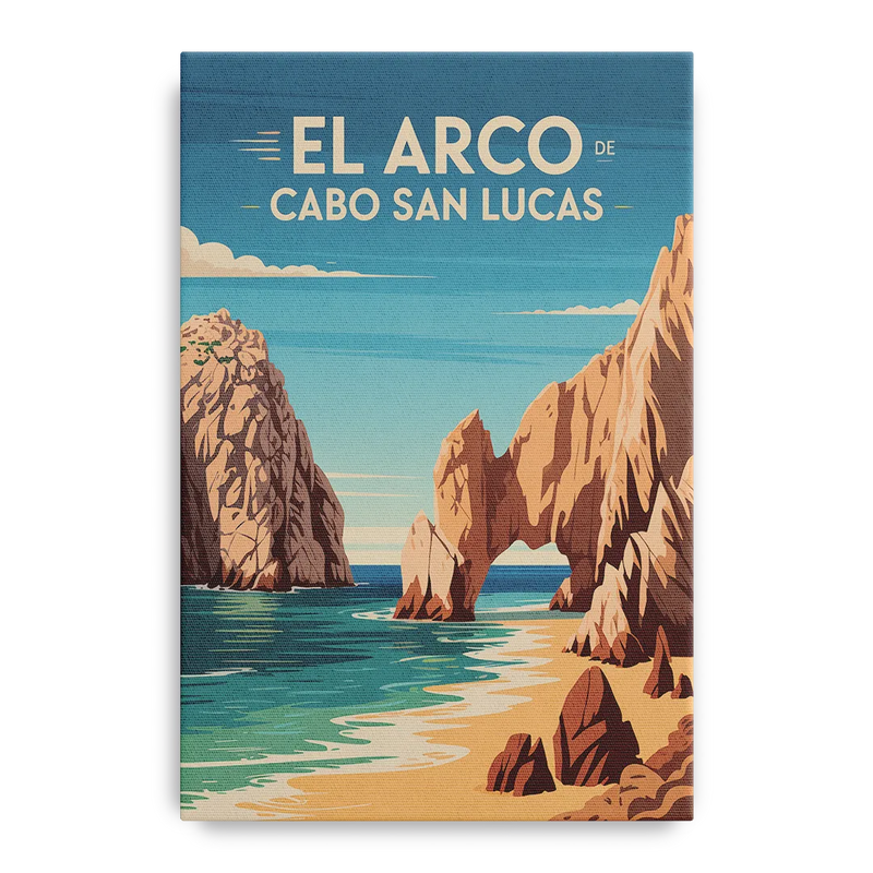 El Arco de Cabo San Lucas Front - Canvas Wall Art