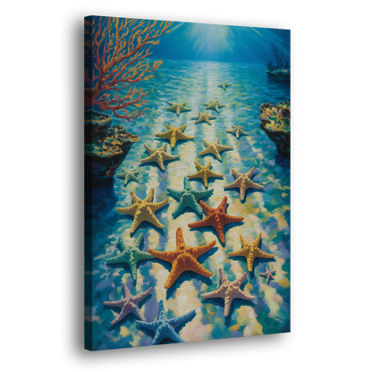 El Cielo Starfish Shallows Side - Canvas Wall Art