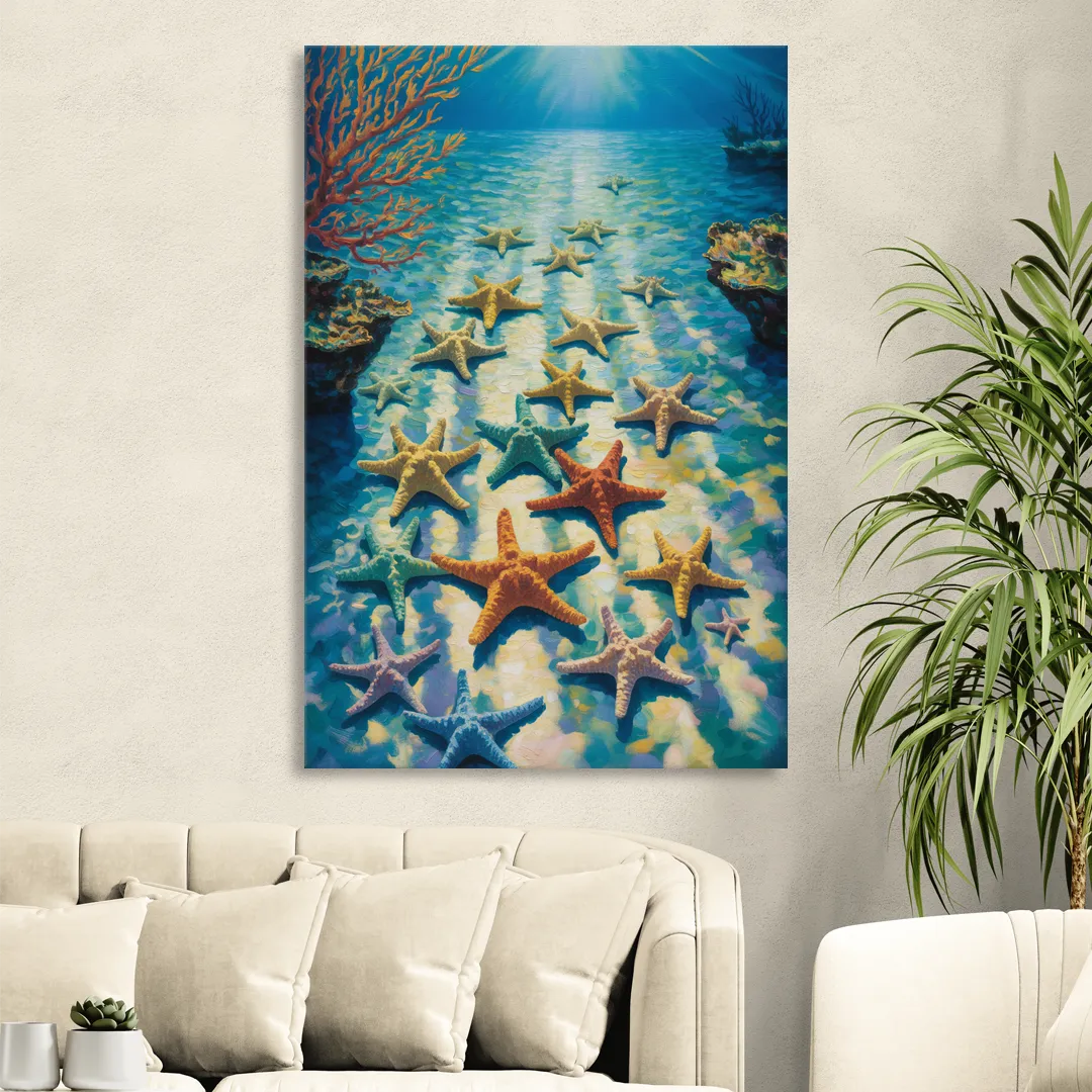 El Cielo Starfish Shallows Sitting Room - Canvas Wall Art