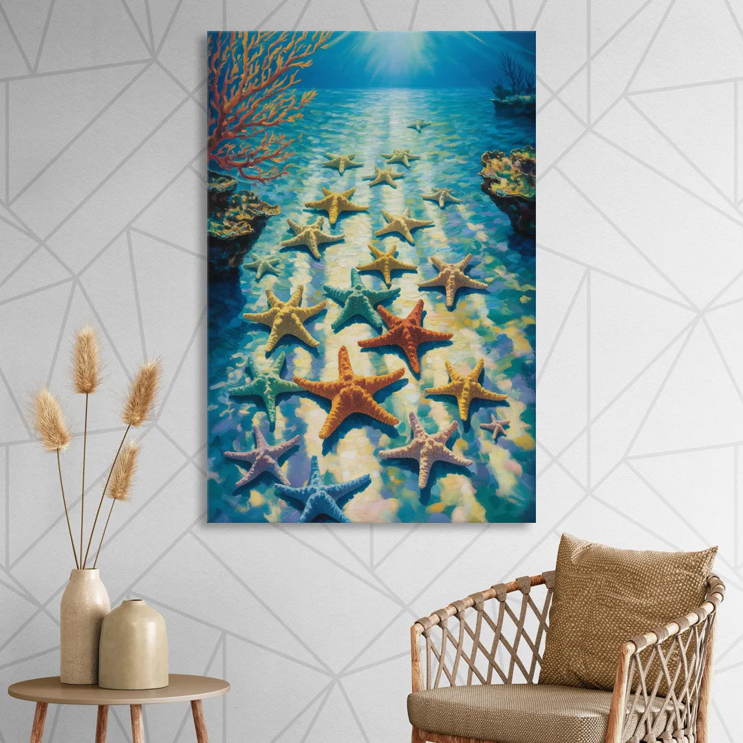 El Cielo Starfish Shallows Living Room - Canvas Wall Art