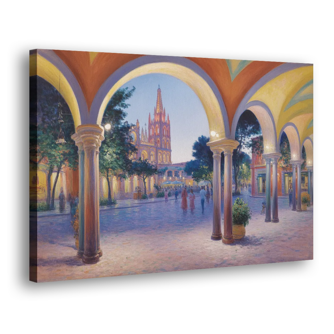 El Jardín Evening Side - Canvas Wall Art