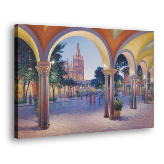 El Jardín Evening Side - Canvas Wall Art