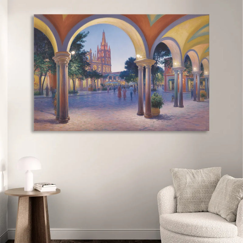 El Jardín Evening Sitting Room - Canvas Wall Art