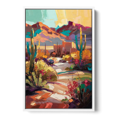 El Paso Borderland Beauty Front - White Canvas Wall Art