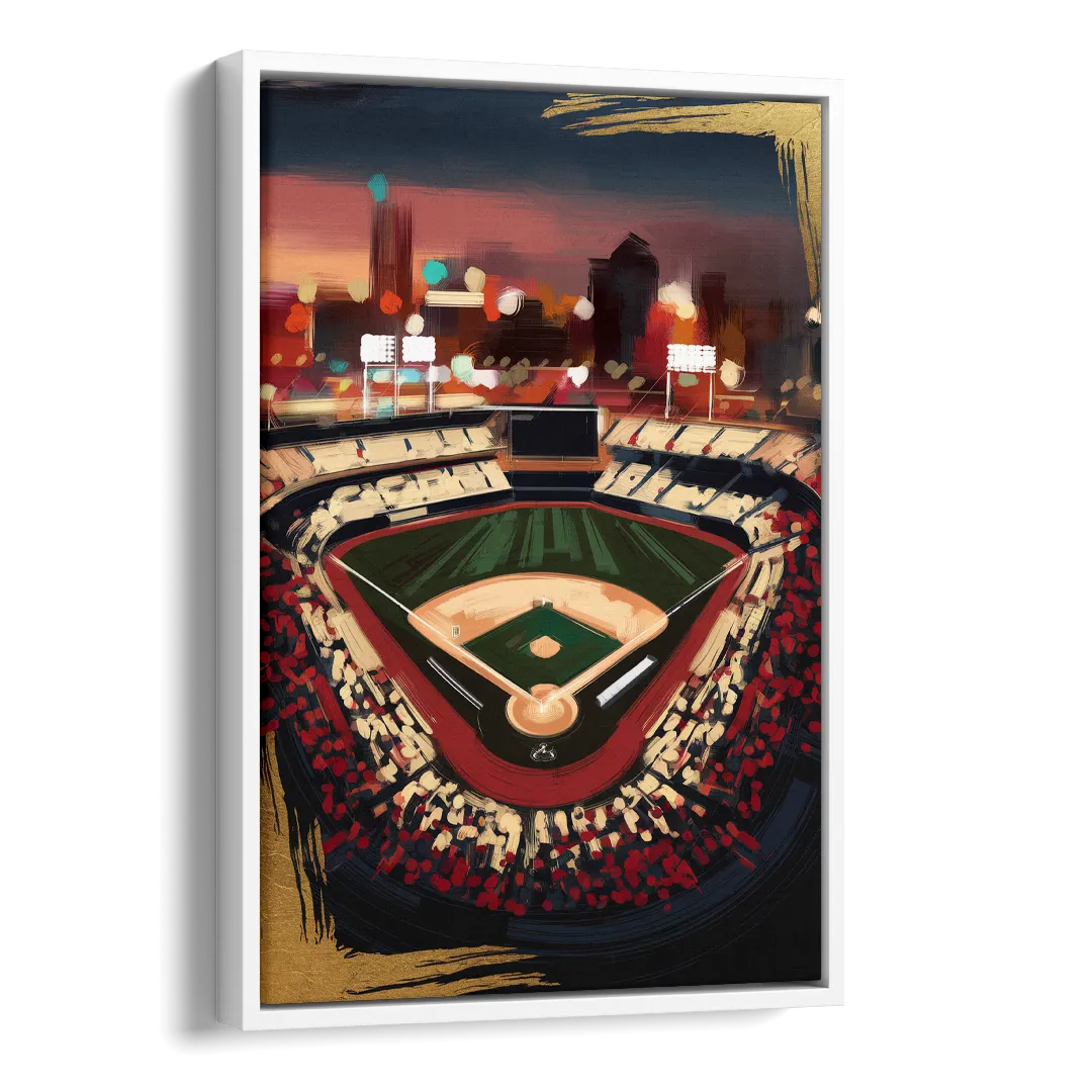 El Paso Chihuahuas Baseball Side - White Canvas Wall Art