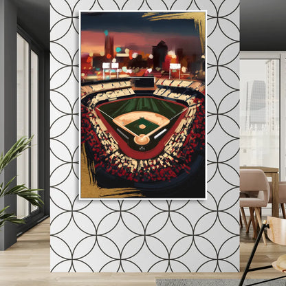 El Paso Chihuahuas Baseball Sitting Room - White Canvas Wall Art