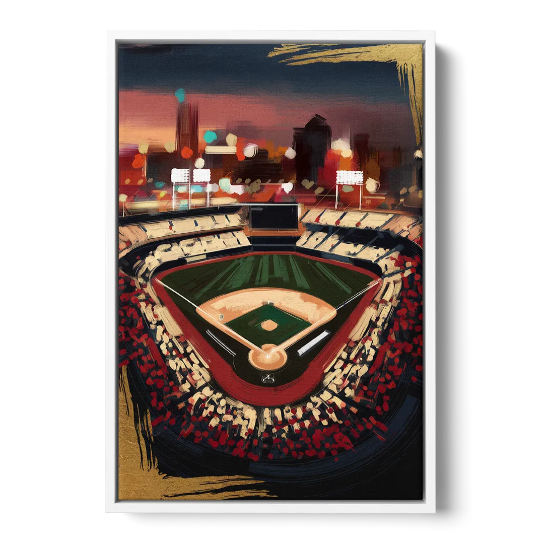 El Paso Chihuahuas Baseball Front - White Canvas Wall Art