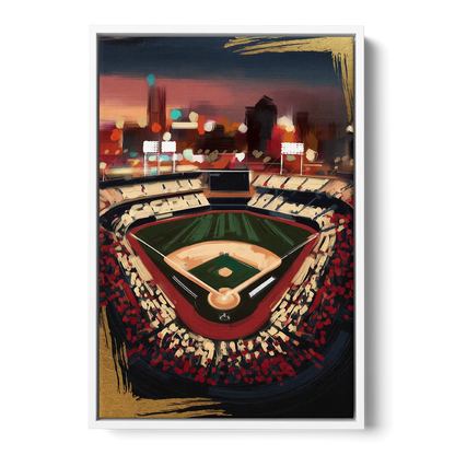 El Paso Chihuahuas Baseball Front - White Canvas Wall Art