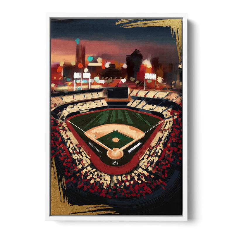 El Paso Chihuahuas Baseball Front - White Canvas Wall Art