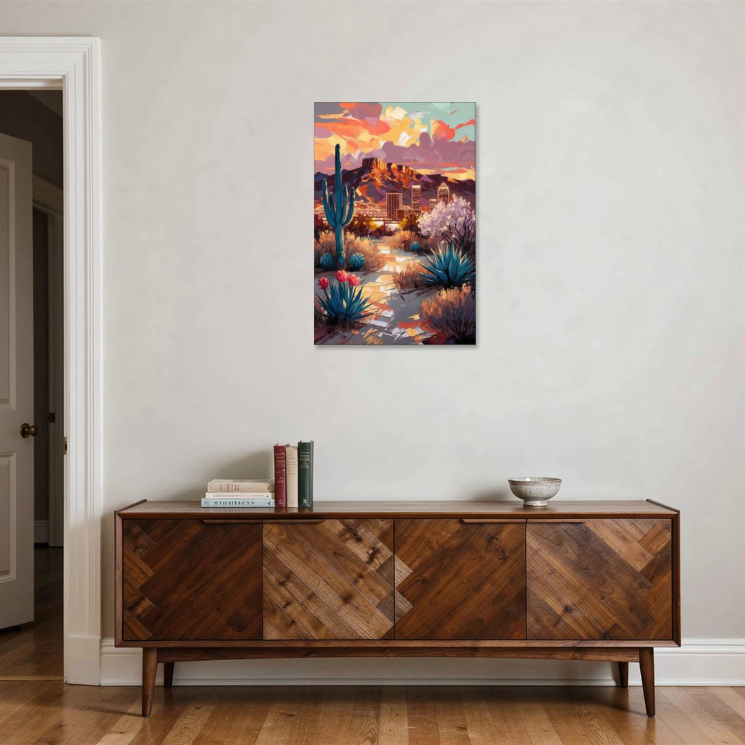 El Paso Cultural Heritage - Canvas Wall Art - Coffee Table - 24x36