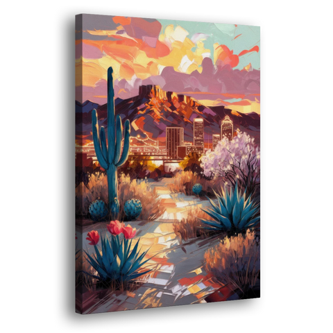 El Paso Cultural Heritage - Canvas Wall Art - Side