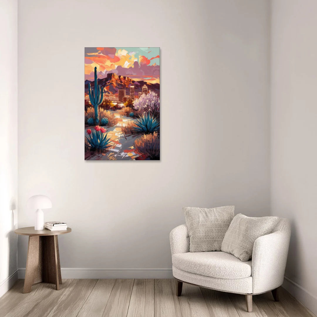 El Paso Cultural Heritage - Canvas Wall Art - Sofa - 24x36