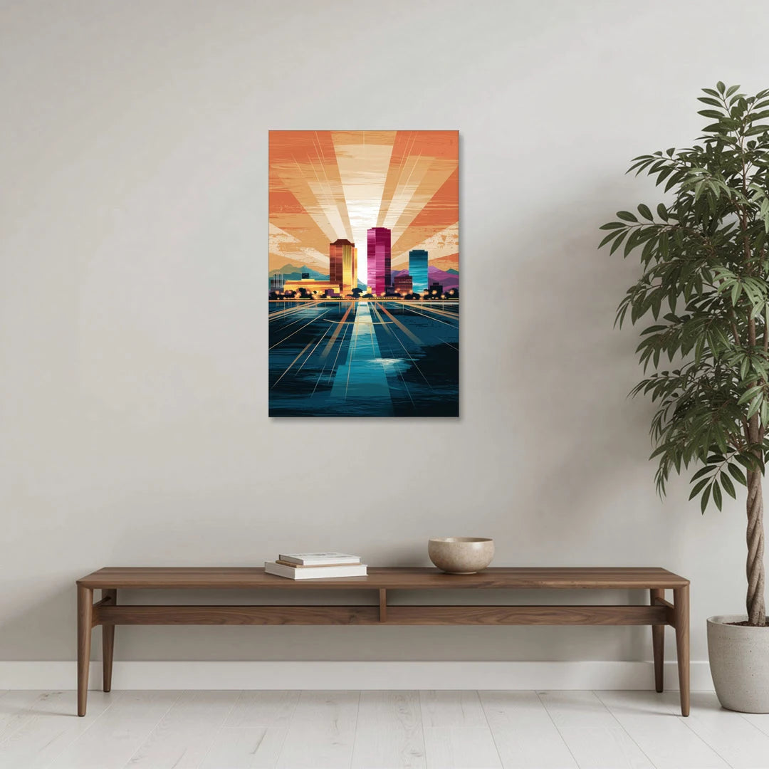 El Paso Downtown Vibes - Canvas Wall Art - Coffee Table - 24x36