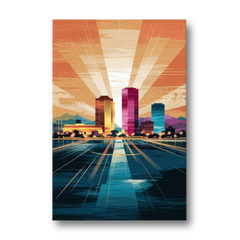 El Paso Downtown Vibes - Canvas Wall Art - Front