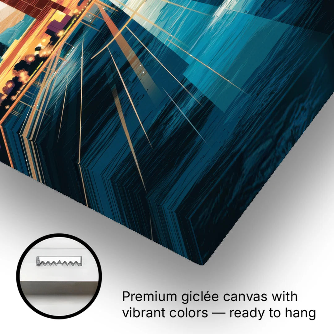 El Paso Downtown Vibes - Canvas Wall Art - Gallery Wrap Corner