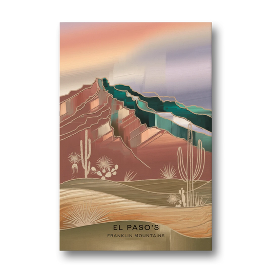 El Paso Franklin Mountains - Canvas Wall Art - Front